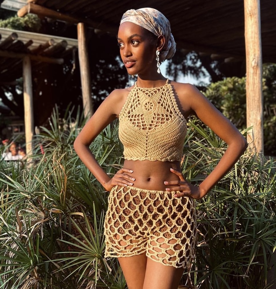 Star fish crochet halter top
