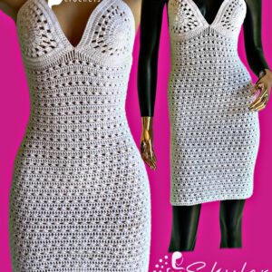 Zara crochet dress | Cross stitch lace dress