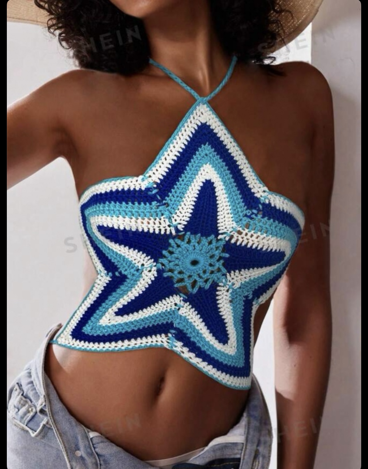 Crochet FLOWER / STAR top
