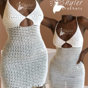 Crochet summer mesh dress